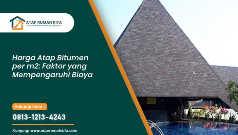 harga atap bitumen per meter