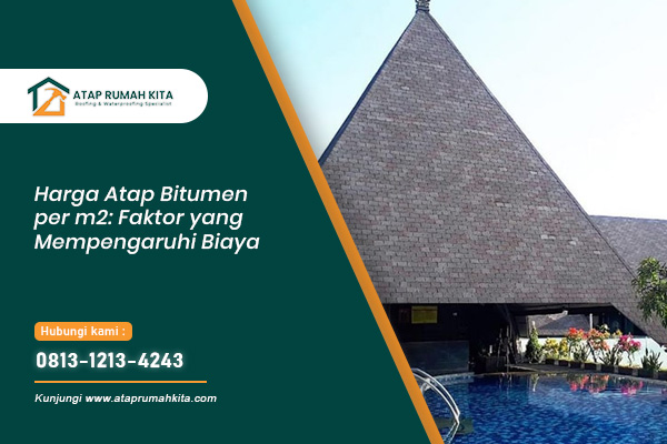 harga atap bitumen per meter